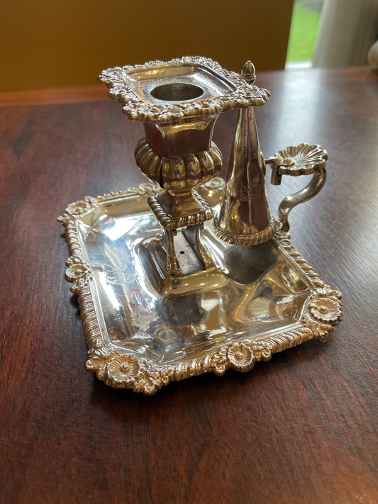 A George III Silver Chamberstick, Made in Sheffield 1817